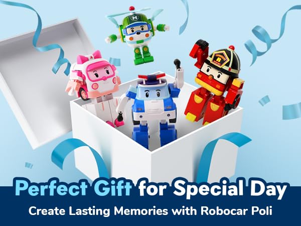 Amazon.co.jp: Robocar Poli 4インチ 変形ロボット - 2個セット (ポリ